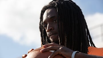 Refugio   s Ernest Campbell watches team practice at the high school on Aug. 4, 2023, in Texas.