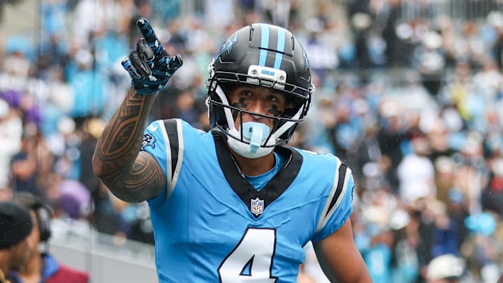Panthers WR Tetairoa McMillan faces the San Francisco 49ers in Week 12.
