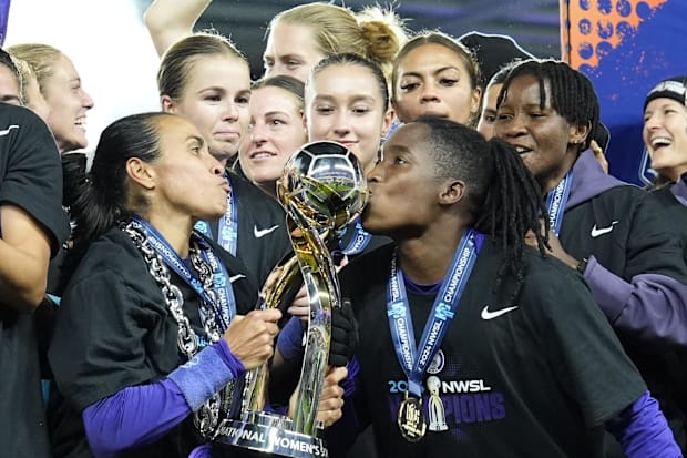 Orlando Pride forward Marta and Orlando Pride forward Barbra Banda