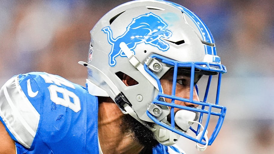 Detroit Lions kick returner Jacob Saylors (48). | Junfu Han / USA TODAY NETWORK via Imagn Images