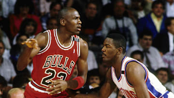 Michael Jordan's infamous game-worn Air Jordan 1 sneakers have hit the auction block.