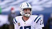 Colts quarterback Philip Rivers is angry with himself after missing a receiver.

Jg 010921 Bills 26