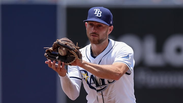 Tampa Bay Rays second baseman Brandon Lowe