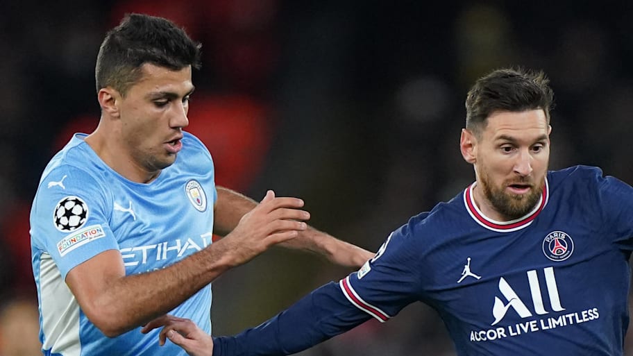 Lionel Messi (right) was in Manchester City's orbit before he joined Paris Saint-Germain in 2021. | Imago/PA Images