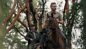 Untamed. (L to R) Lily Santiago as Naya Vasquez, Eric Bana as Kyle Turner in episode 101 of Untamed