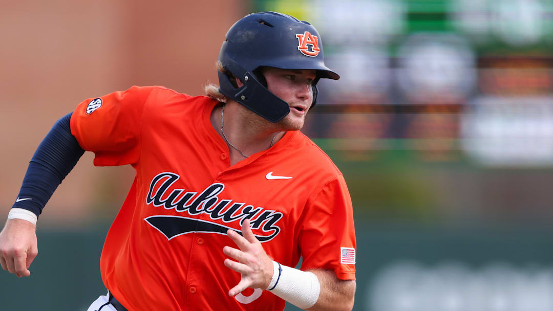 Auburn Tigers catcher Chase Fralick leads the team with 13 home runs and an OPS of 1.036.