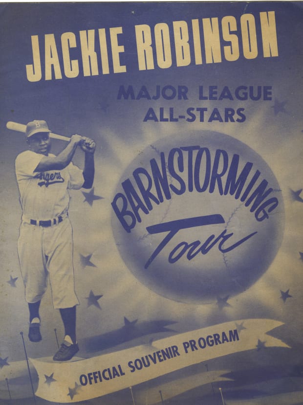 The official souvenir program from Jackie Robinson's 1953 Barnstorming Tour of major league all-stars. 