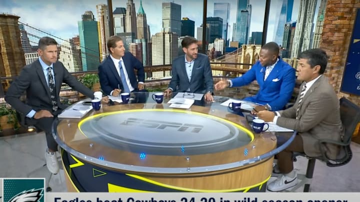 The ‘Get Up’ crew was not impressed with Jalen Carter spitting on Dak Prescott. 