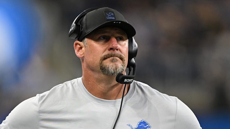 Detroit Lions head coach Dan Campbell. | Lon Horwedel-Imagn Images