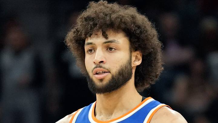 Mar 19, 2025; San Antonio, Texas, USA; Former Boston Celtics and New York Knicks forward Anton Watson (21) during the second half against the San Antonio Spurs at Frost Bank Center. Mandatory Credit: Scott Wachter-Imagn Images