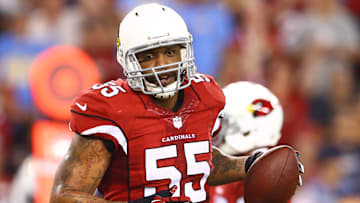 South Carolina football legend John Abraham with the Arizona Cardinals