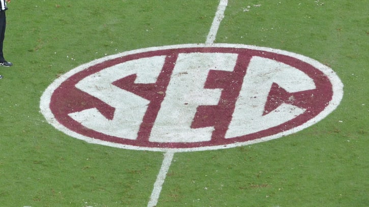 Scenes from an SEC game during the college football season.