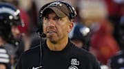 Iowa State Cyclones coach Matt Campbell reacts during the fourth quarter against BYU at Jack Trice Stadium.