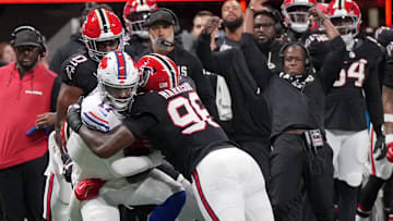 Falcons DL Zach Harrison will miss the next four games.