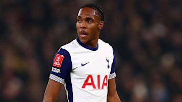 Mathys Tel scored his first Tottenham goal in the FA Cup defeat to Aston Villa