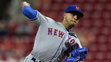 May 8, 2018; Cincinnati, OH, USA; New York Mets relief pitcher AJ Ramos (44) against the Cincinnati