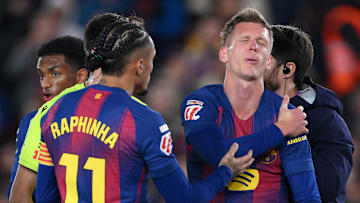 Dani Olmo souffrait de l'épaule après avoir marqué contre l'Atlético de Madrid.