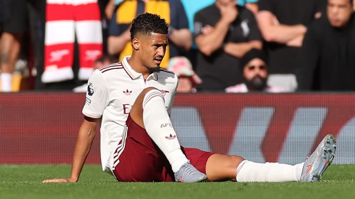 William Saliba is back in training.