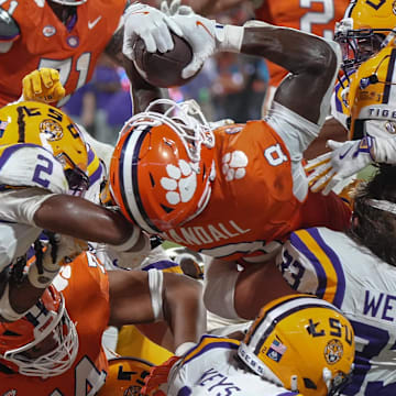 Adam Randall scored Clemson's only touchdown of the night to cap off a 13-play, 75-yard drive.