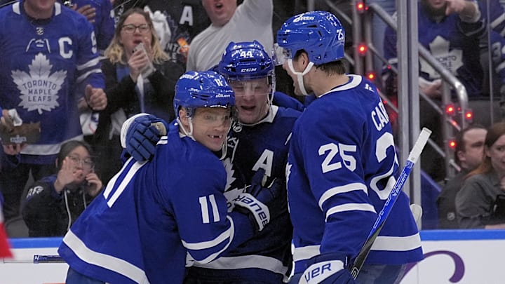 Toronto Maple Leafs forward Max Domi scored a big goal in his team's Game 2 win over the Florida Panthers. 