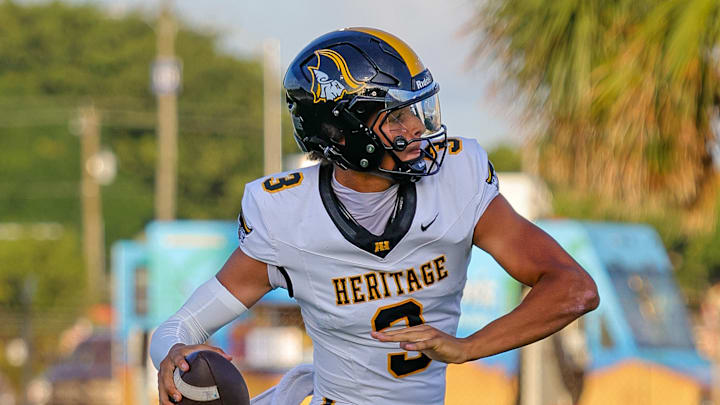 American Heritage quarterback and Texas commit Dia Bell (3). American Heritage quarterback and Texas commit Dia Bell (3).