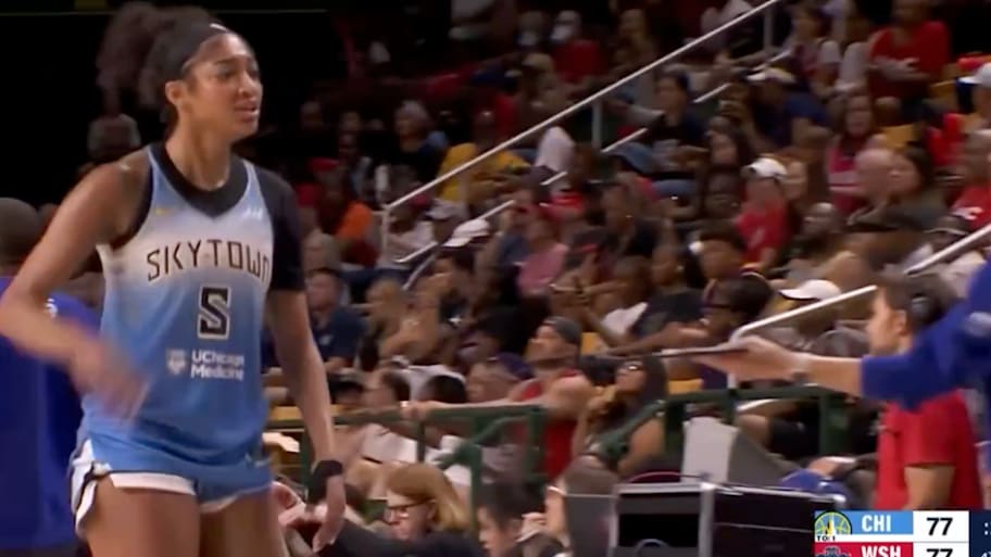 Reese was visibly frustrated near the end of Tuesday's Sky-Mystics game | WNBA