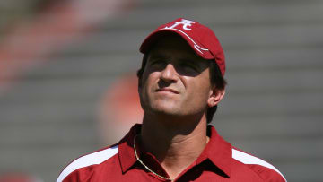 Sep 30, 2006; Gainesville, FL, USA; Alabama Crimson Tide head coach Mike Shula before a game between the Florida Gators and Alabama Crimson Tide at Ben Hill Griffin Stadium in Gainesville, FL. Mandatory Credit: Jason Parkhurst-USA TODAY Sports Copyright © (2006) Jason Parkhurst 