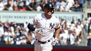 Giancarlo Stanton le evitó otro no hitter a los Yankees