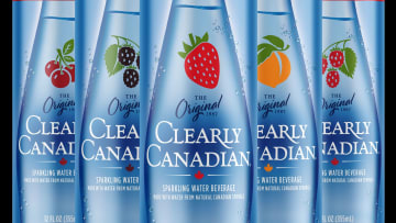 Clearly CANadian fans are bubbly about new 6-pack SleekCans. Image courtesy of Clearly Canadian