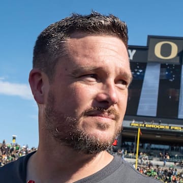 Oregon Ducks Iowa Hawkeyes weather update Kinnick Stadium dan lanning rain dante moore Kirk Ferentz upset playoff big ten