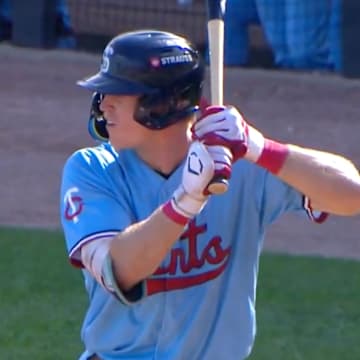 Walker Jenkins absolutely crushed his second homer in a St. Paul Saints uniform on Sunday.