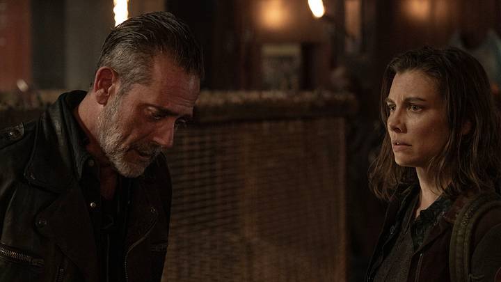 Lauren Cohan as Maggie Rhee, Jeffrey Dean Morgan as Negan - The Walking Dead: Dead City _ Season 2, Episode 4 - Photo Credit: Robert Clark/AMC
