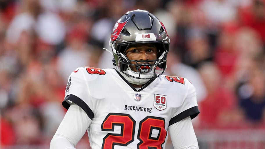 Buccaneers safety Shilo Sanders was ejected in Saturday's preseason game after throwing a punch. | Nathan Ray Seebeck-Imagn Images
