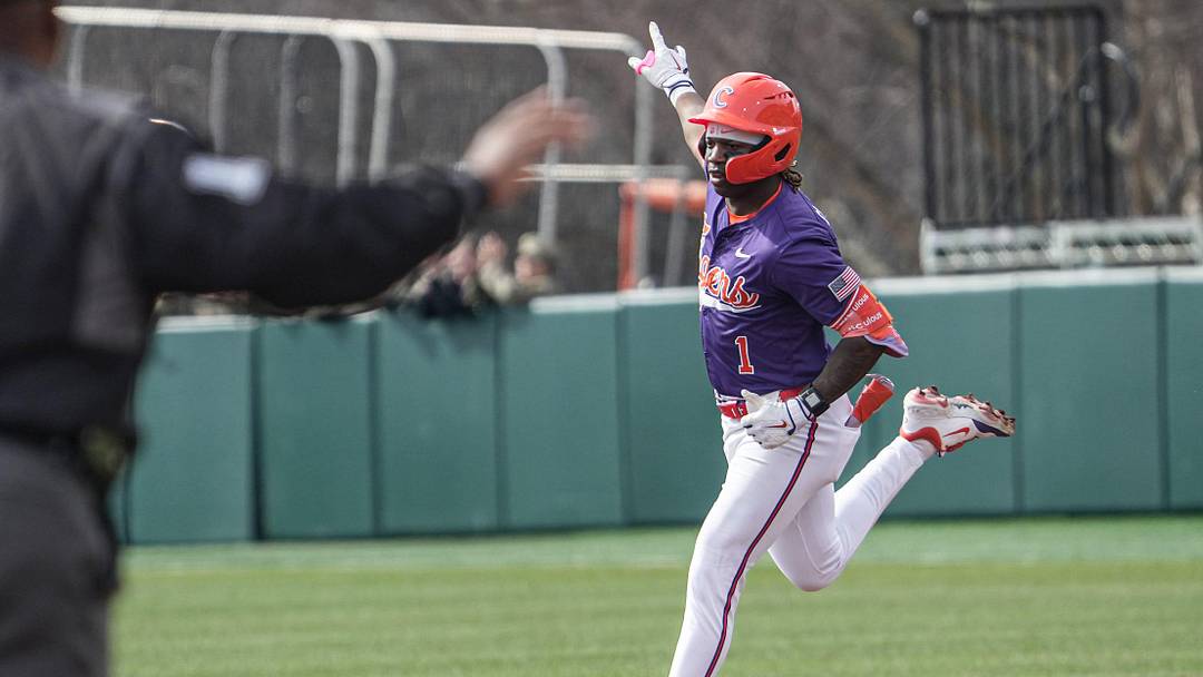 Clemson outfielder Bryce Clavon transferred to Penn State on Thursday. Clemson outfielder Bryce Clavon transferred to Penn State on Thursday.