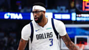 Oct 22, 2025; Dallas, Texas, USA;  Dallas Mavericks forward Anthony Davis (3) in action during the game against the San Antonio Spurs at American Airlines Center. Mandatory Credit: Kevin Jairaj-Imagn Images