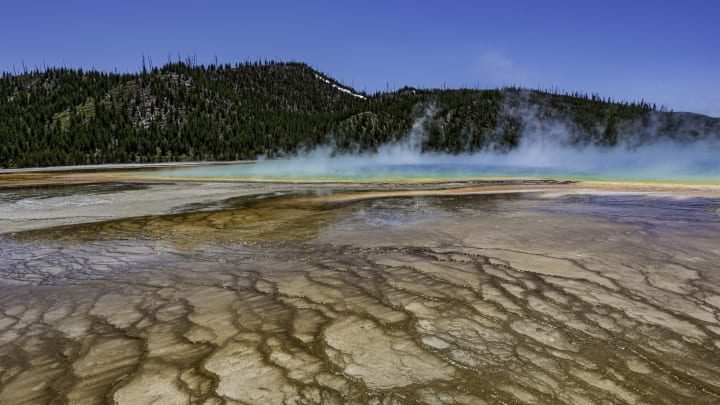 Midway Geyser Basin in Yellowstone National Park, Wyoming.