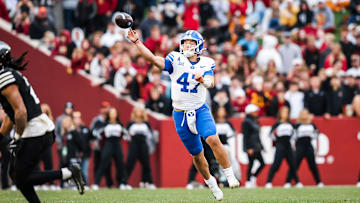 BYU quarterback Bear Bachmeier against Iowa State