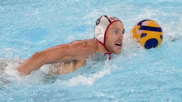 United States centre back Dylan Woodhead (8) during the Paris 2024 Olympic Summer Games