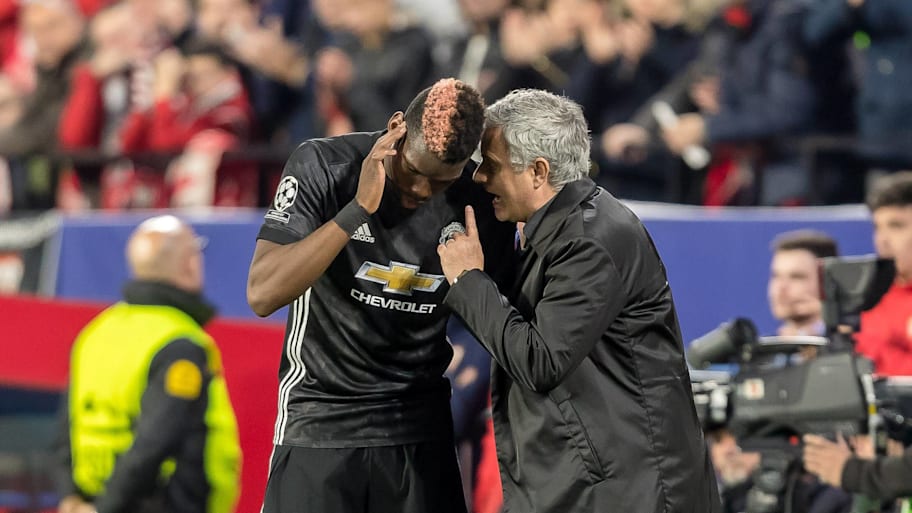 José Mourinho and Paul Pogba