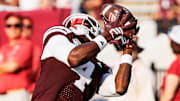 Mississippi State wide receiver Jordan Mosley makes a catch in the second half of the Bulldogs' win Saturday against Northern Illinois.