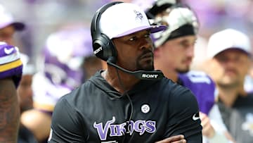 Minnesota Vikings defensive coordinator Brian Flores