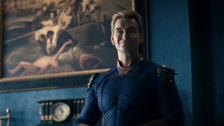 Antony Starr (Homelander) in The Boys season 5. Courtesy of Prime Video.