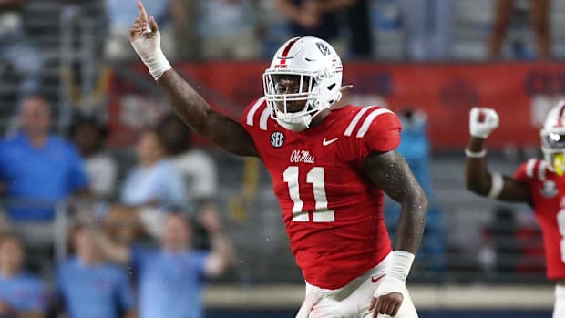 Mississippi Rebels linebacker Chris Paul Jr. (11).