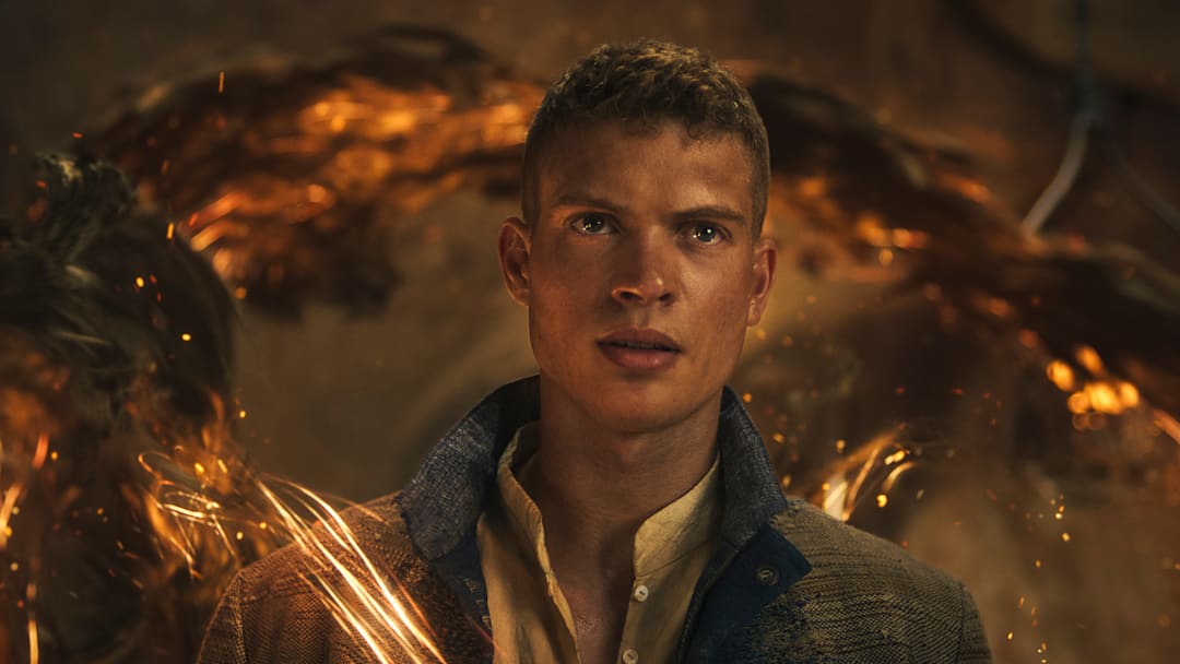 Josha Stradowski (Rand al’Thor) in The Wheel of Time season 3 finale. Image: Prime Video.