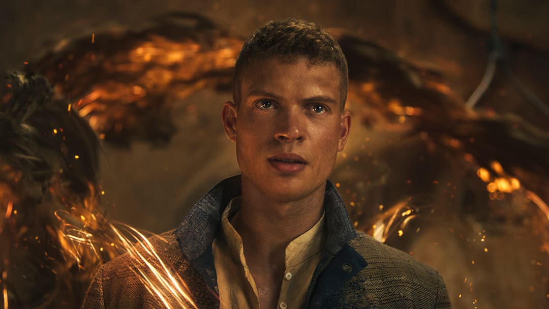 Josha Stradowski (Rand al’Thor) in The Wheel of Time season 3 finale. Image: Prime Video.