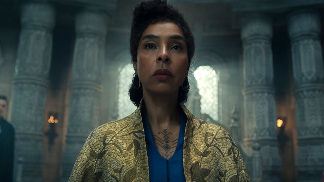 Sophie Okonedo (Siuan Sanche) in The Wheel of Time season 3 finale. 