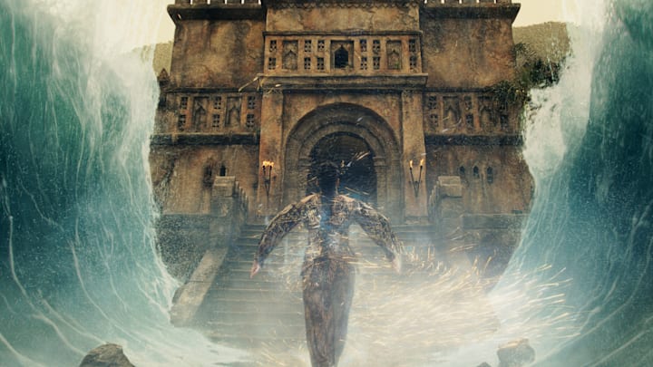 Zoë Robins (Nynaeve al’Meara) in The Wheel of Time season 3 finale. Image: Prime Video.