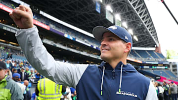 Mike Macdonald of the Seattle Seahawks