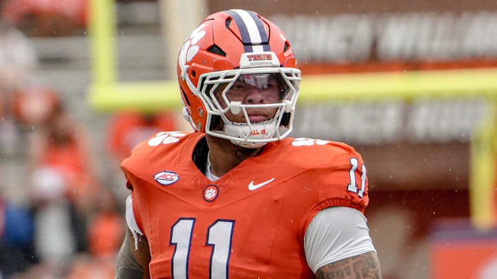 Clemson defensive lineman Peter Woods (11) during the second quarter at Memorial Stadium in Clemson, S.C. Saturday, September 6, 2025.