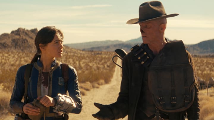 Ella Purnell, Walton Goggins in FALLOUT SEASON 2. Photo Credit: Courtesy of Prime © Amazon Content Services LLC